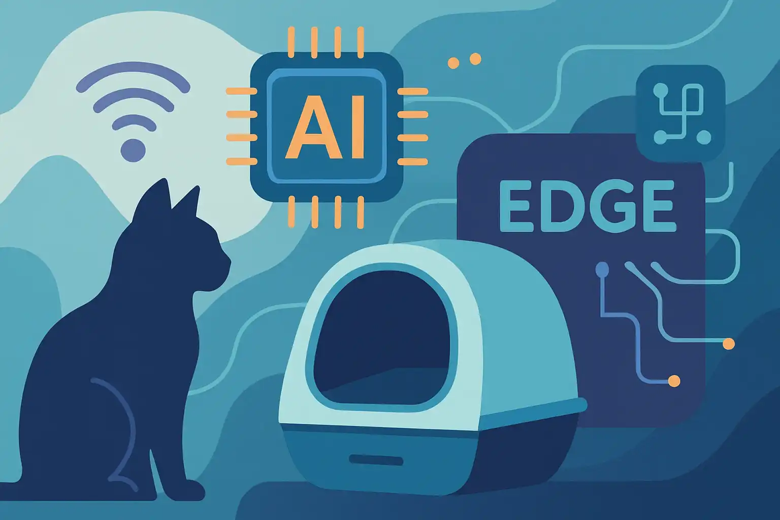 Waarom lokale kunstmatige intelligentie (edge computing) de toekomst is voor slimme kattenbakken
