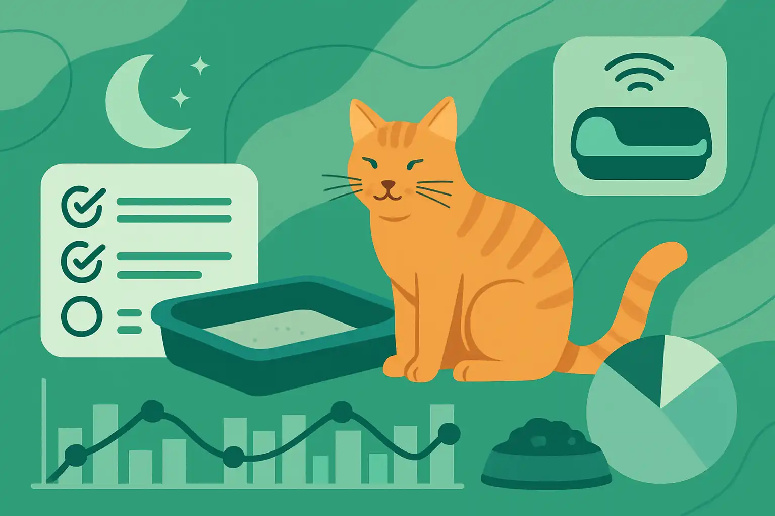 Zo gebruik je slimme kattenbakdata om het dagritme en de voeding van je kat te optimaliseren