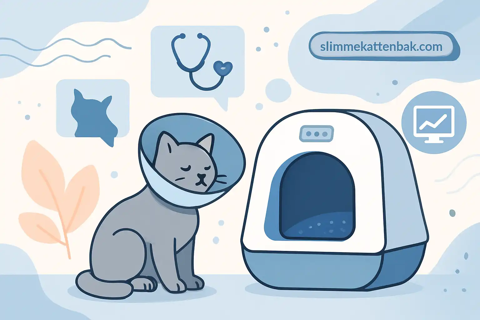 Zo helpt een slimme kattenbak bij herstel na operatie of bij chronische aandoeningen