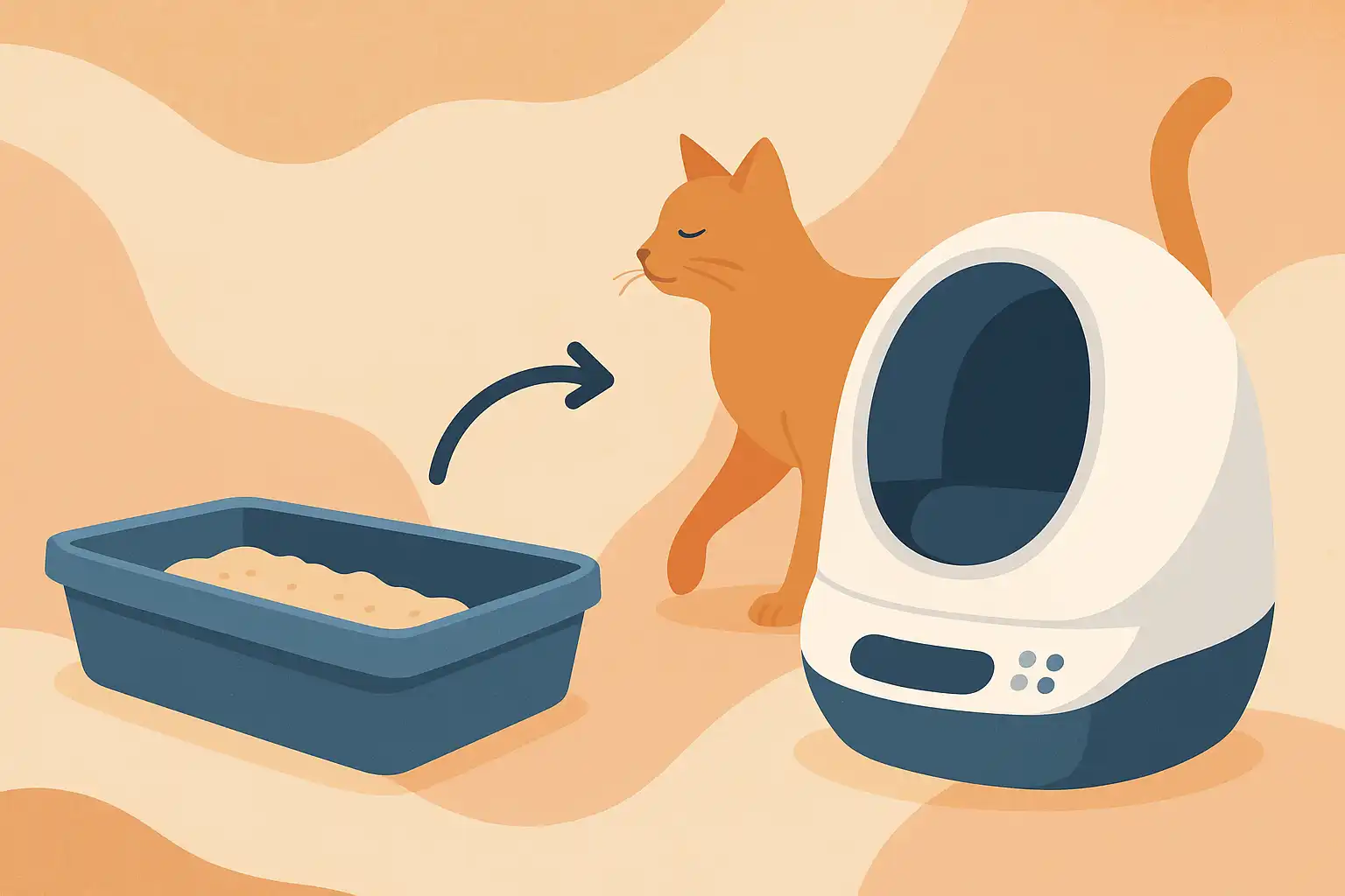 Zo laat je je kat moeiteloos overstappen naar een slimme kattenbak
