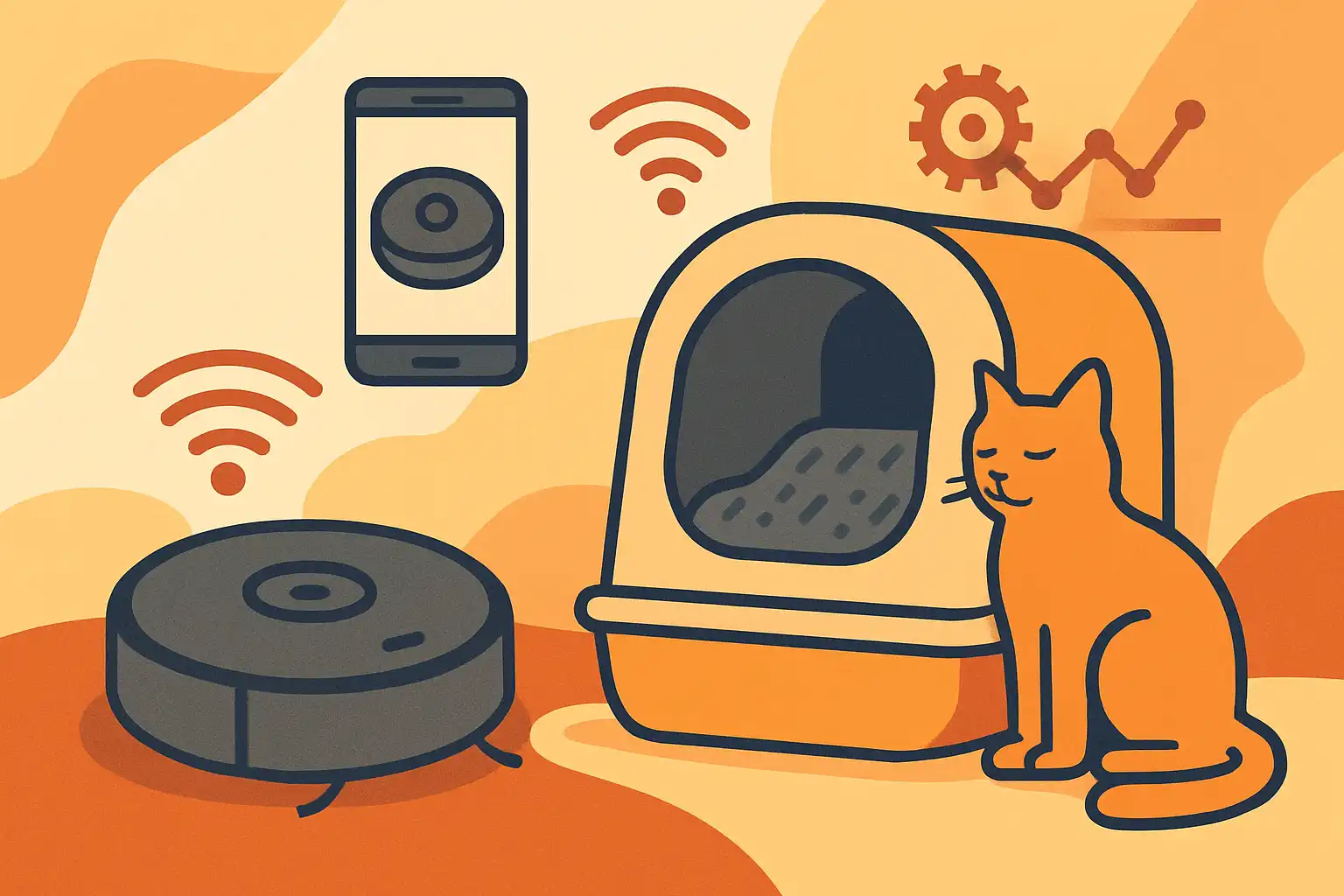 Zo laat je slimme kattenbak en robotstofzuiger samenwerken voor een onderhoudsarme kattenhoek