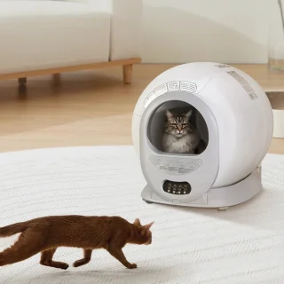 Kattenbak – Automatische Kattenbak – Zelfreinigende Kattenbak – Elektrische Kattenbak – Slimme Kattenbak – Wifi Bediening – Groot Afvalreservoir 9L