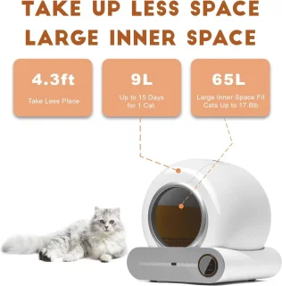 Slimme Zelfreinigende Kattenbak met Automatische Reiniging en App-besturing - Grote Capaciteit voor Meerdere Katten
