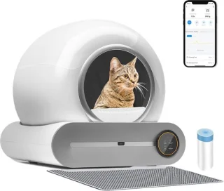Slimme Zelfreinigende Kattenbak met Automatische Reiniging en App-besturing - Grote Capaciteit voor Meerdere Katten