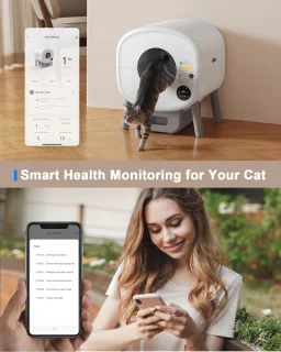 Automatische Zelfreinigende Kattenbak 65L - Slimme App Bediening voor Meerdere Katten