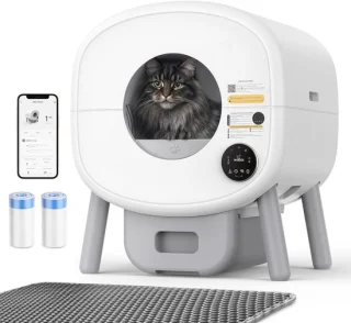 Automatische Zelfreinigende Kattenbak 65L - Slimme App Bediening voor Meerdere Katten