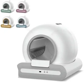 Slimme Kattenbak - Zelfreinigende Kattenbak - Automatische Kattenbak - Kattenbak - 65L - Semi-omsloten Ontwerp - voor Katten