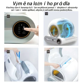 Automatische Kattenbak – Zelfreinigende Kattenbak – Slimme Kattenbak – Grote Kattenbak – Meerdere Katten Bak – Extra Groot Formaat – Negatieve Ionen Geurbehandeling – App-gestuurd Gebruiksmeter