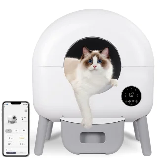 Zelfreinigende Kattenbak – Slimme Kattenbak – Automatische Kattenbak – Grote Kattenbak – Geurbeheersing – Extra Grote Capaciteit – App Bediening – Anti-Klem Sensor
