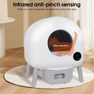 Zelfreinigende Kattenbak – Slimme Kattenbak – Automatische Kattenbak – Grote Kattenbak – Geurbeheersing – Extra Grote Capaciteit – App Bediening – Anti-Klem Sensor