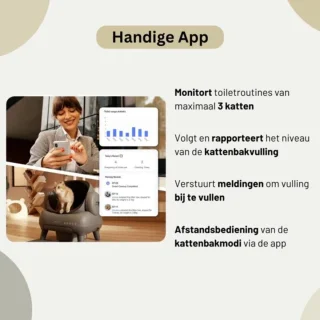 Neakasa M1 Zelfreinigende Kattenbak XXL – Automatische Kattenbak met App – Boven Open – Geurvrij & Hygiënisch – Voor Meerdere Katten – Inclusief Kattenbakmat en afvalzakken – Grote Inhoud – Slimme Kattenbak - met App - Grijs