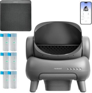 Neakasa M1 Zelfreinigende Kattenbak XXL – Automatische Kattenbak met App – Boven Open – Geurvrij & Hygiënisch – Voor Meerdere Katten – Inclusief Kattenbakmat en afvalzakken – Grote Inhoud – Slimme Kattenbak - met App - Grijs review