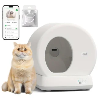 Automatische Kattenbak – Zelfreinigende Kattenbak – Elektrische Kattenbak – Slimme Kattenbak – Grote Kattenbak – Met App Bediening – Lagere Instap – Geurverdrijver
