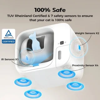 Automatische Kattenbak 60L met App Bediening