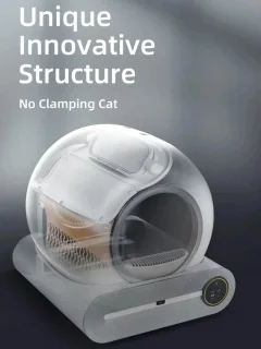 Automatische kattenbak 65L grijs met app-besturing