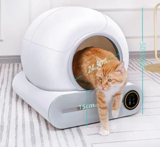 Automatische Kattenbak 65L met App - Elektrisch en Veilig