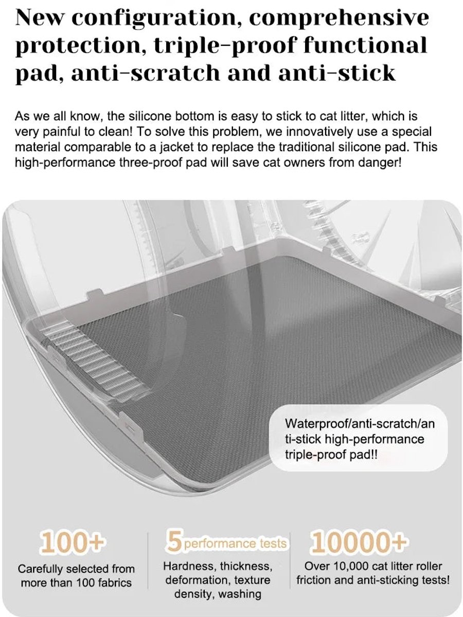 Wat vinden we goed aan de Automatische Kattenbak 70L Zwart met App-Bediening