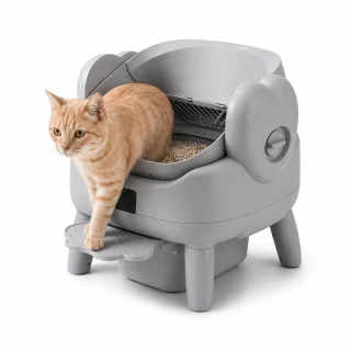 De Automatische Kattenbak - Grijs in één oogopslag