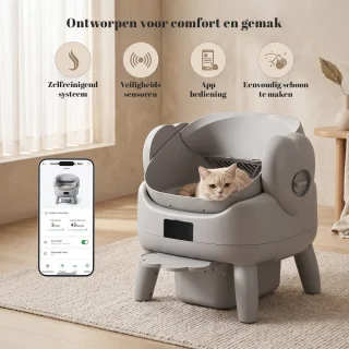 Wat vinden we goed aan de Automatische Kattenbak - Grijs