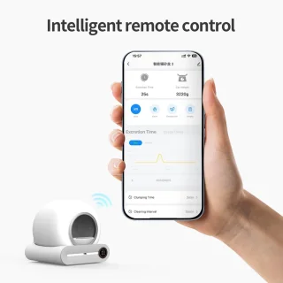 Automatische kattenbak met zelfreiniging en sensor