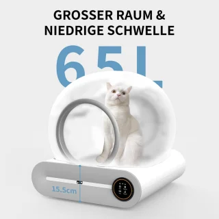 Automatische kattenbak met zelfreiniging en sensor