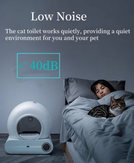 Automatische kattenbak met zelfreiniging en sensor