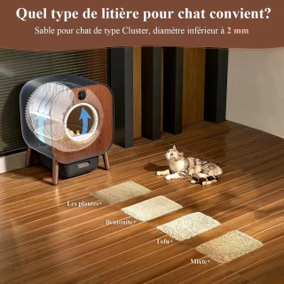 Automatische kattenbak met zelfreinigingssysteem voor binnen