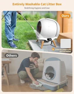 Automatische Kattenbak Slimme Sensoren Geurvrij Zelfreinigend