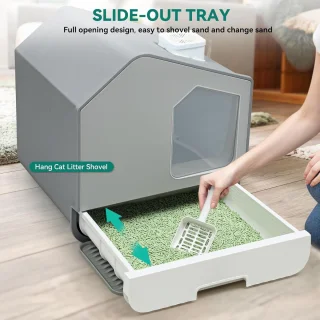 Automatische Kattenbak Slimme Sensoren Zelfreinigend