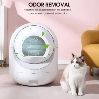 Automatische Kattenbak XXL Wit - Slim Kattentoilet