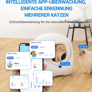 Automatische kattenbak zelfreinigend slimme sensor binnengebruik