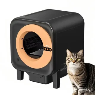 Automatische Kattenbak Zwart 70L