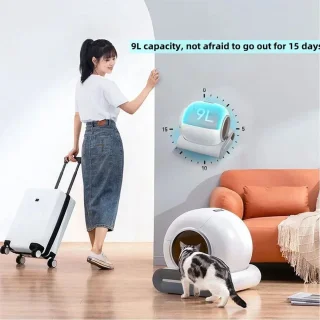 Automatische Zelfreinigende Kattenbak 65L Extra Groot Geen App