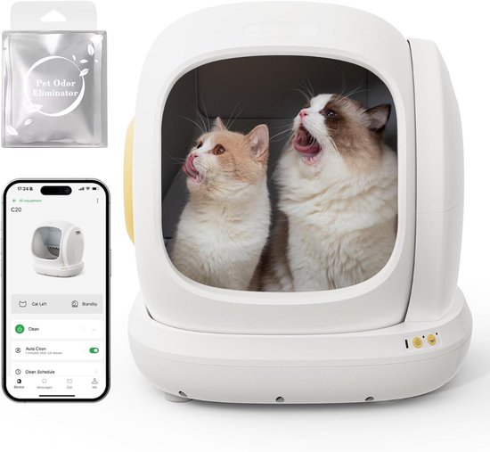 Automatische zelfreinigende kattenbak met sensor review