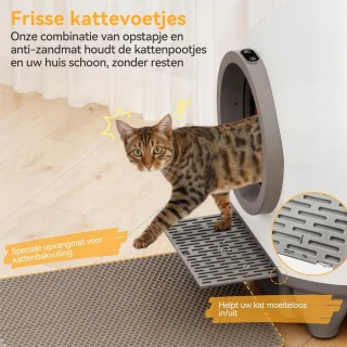 Automatische zelfreinigende kattenbak met sensor