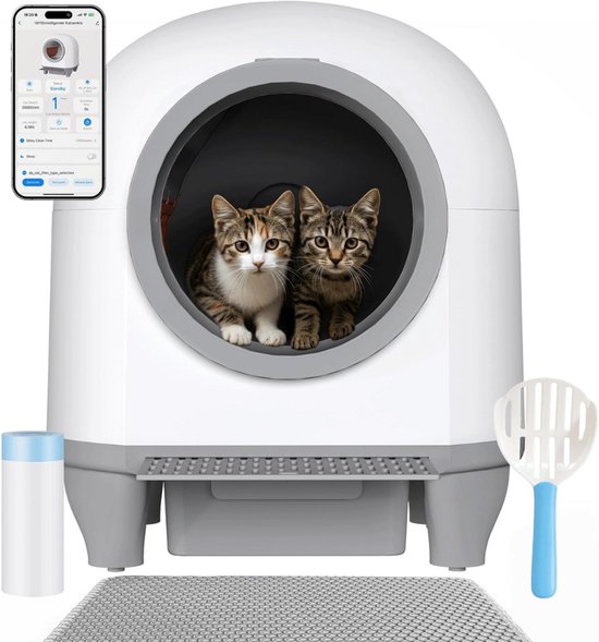 Automatische zelfreinigende kattenbak met sensor review