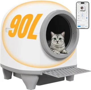 Automatische zelfreinigende kattenbak met sensor