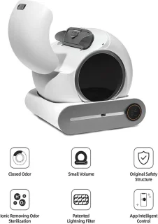 Automatische zelfreinigende kattenbak - slim model voor binnen