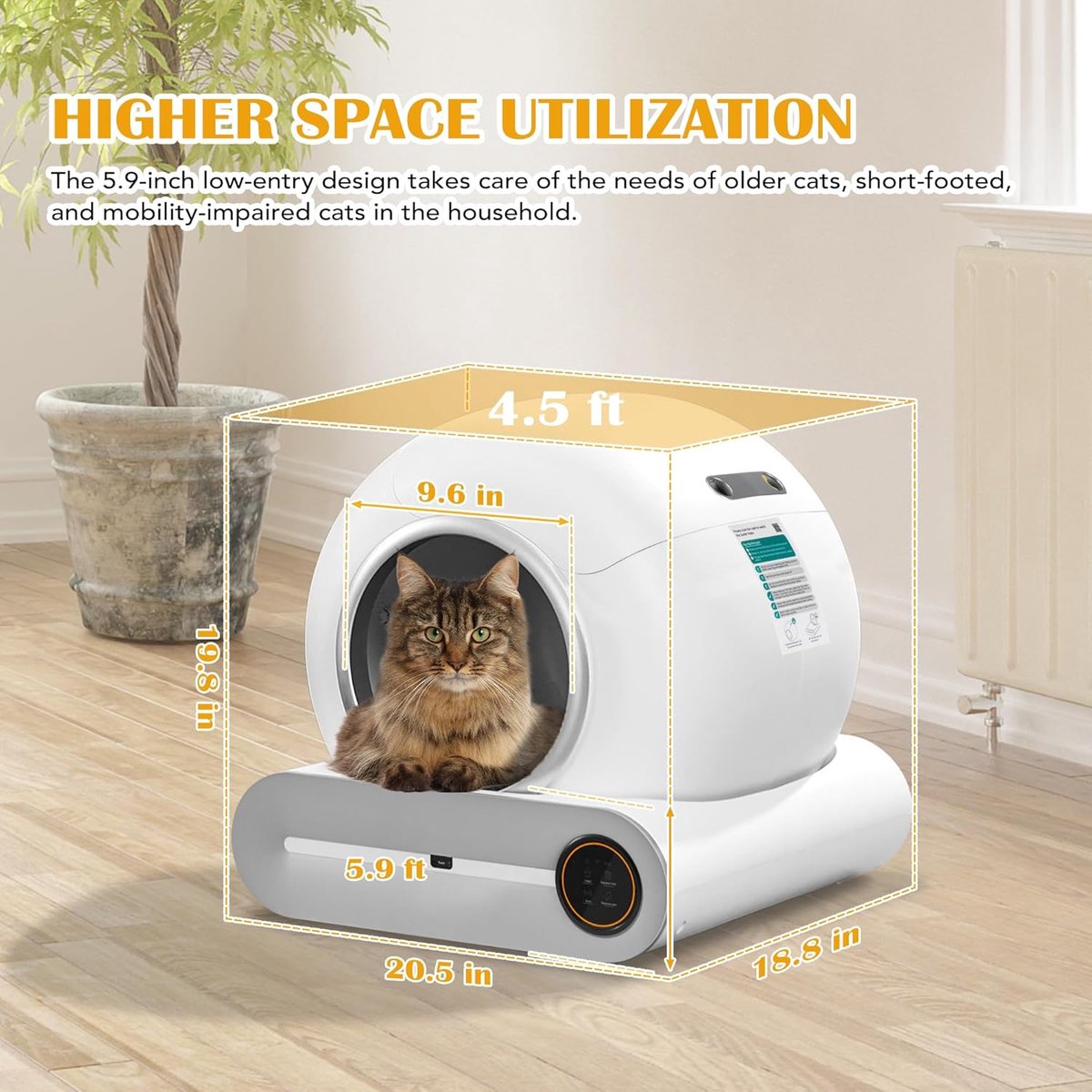 Wat vinden we goed aan de Automatische zelfreinigende kattenbak smart sensor