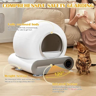 Automatische zelfreinigende kattenbak smart sensor