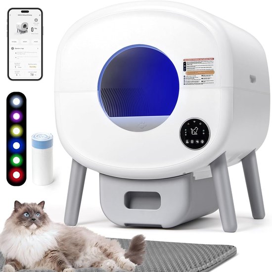Automatische zelfreinigende kattenbak voor binnen review