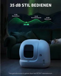 Automatische zelfreinigende kattenbak voor binnengebruik