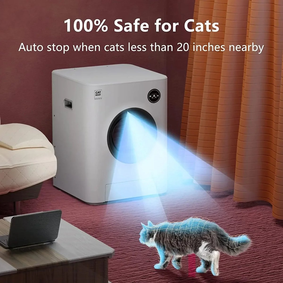 Wat vinden we goed aan de Boleen Slimme Kattenbak M 8L Automatisch