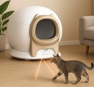 Cavento ® Automatische Kattenbak XL 65L