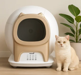 Cavento ® Automatische Kattenbak XL 65L