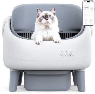 De Crigge MINI-C slimme zelfreinigende kattenbak - wit in één oogopslag