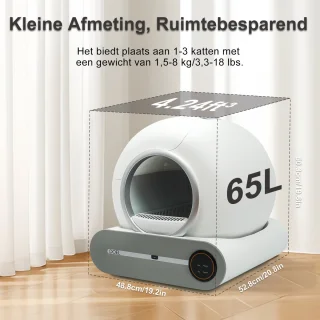 DOEL Kattenbak 65L (9L Afvalbak)