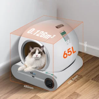Wat vinden we goed aan de Emvae automatische kattenbak 65 l wit
