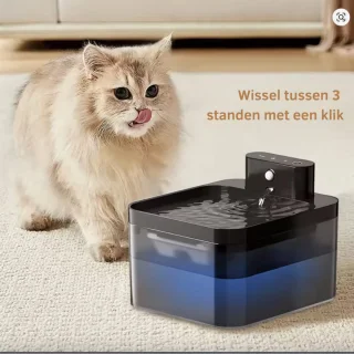 FelinoTech Kattenbak 65L Gesloten Kattentoilet + Drinkfontein Bundel