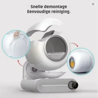 FelinoTech Kattenbak 65L Gesloten Kattentoilet + Drinkfontein Bundel